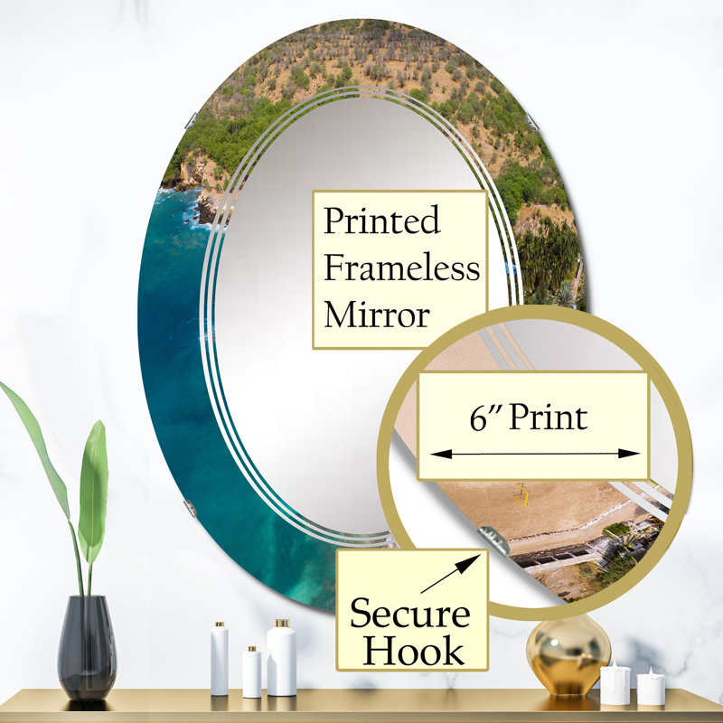 Miroir de salle de bain sans cadre, 36 po x 24 po