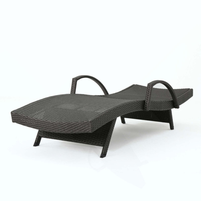 ENSEMBLE DE 2 CHAISE EN PE WICKER CHAISE AVEC BRAS