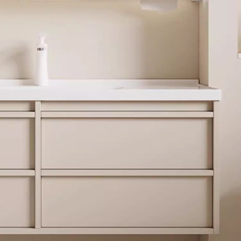 French retro style bathroom cabinet, Off White