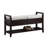 Meleze Espresso Storage Shoe Bench