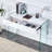 Environmental Protection MDF Minimalist Dresser, Desk, Desktop Computer Desk, With Double Drawer Storage Space, Simple Home=