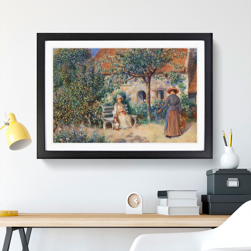 In Brittany by Pierre-Auguste Renoir - Picture Frame Painting, Black, 36cm H x 48cm W x 2cm D