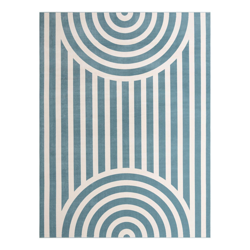 Unique Loom Lines Whimsy Kids Rug, Rectangle 10' x 13'1"