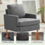 Fauteuil Clancy avec pieds en bois massif-116817612