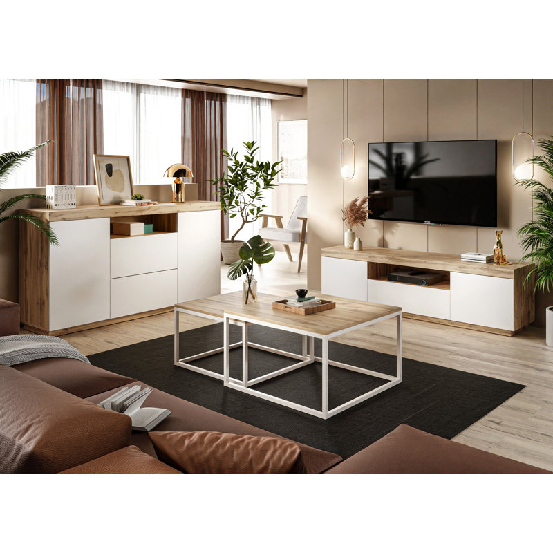 Adiza 3 - Piece Living Room Table Set, White