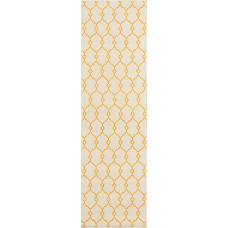 Yepez Yellow/Beige Rug, Runner 2'3" x 7'6"