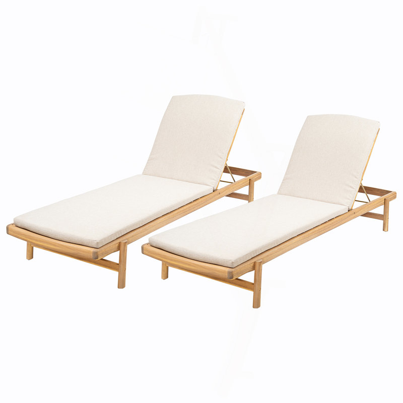 Chaise longue avec coussin Mallacia