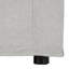 Canapé Rutu, 2 coussins décoratifs, lin rembourré gris clair, 84 pouces