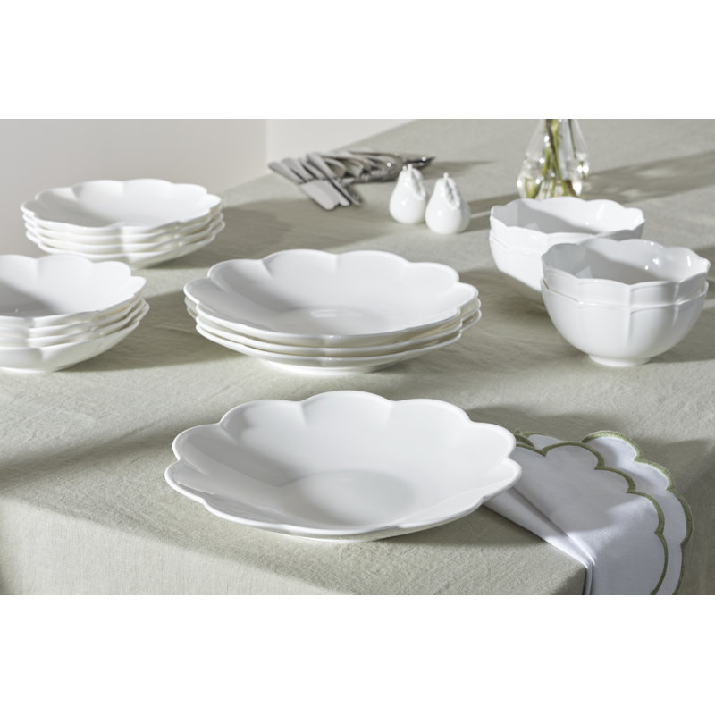 Studio 1414 Scallop 12 Piece Dinnerware Set