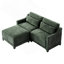 Canapé 2 places avec 1 repose-pieds et 2 coussins lombaires-1016734714