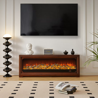 American-style simulated flame TV cabinet fireplace