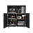 Metal Printer Cabinet with Storage, Heavy Duty Rolling 3D Printer Stand with 2 Doors, Under Desk File Cabinet for Home Office Corner and Small Spaces Black-1256589603