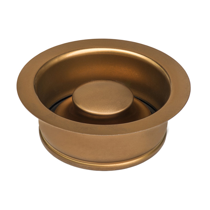 Ruvati Garbage Disposal Flange for Kitchen Sinks - Stainless Steel, Matte Gold
