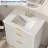 Fluted Bathroom Vanity with Sink, Farmhouse Freestanding Bathroom Sink Cabinet-126257020-126257021