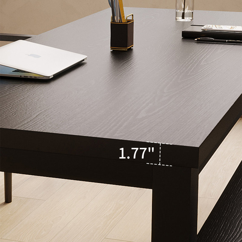 Ensemble de table simple moderne en bois massif, H 29,5 po x L 70,8 po x l 31,4 po