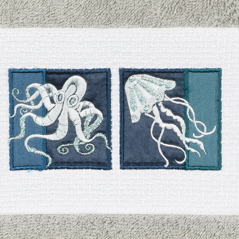 Ensemble de serviettes 3 pièces AVA, Gris clair, 1 Piece Hand Towel