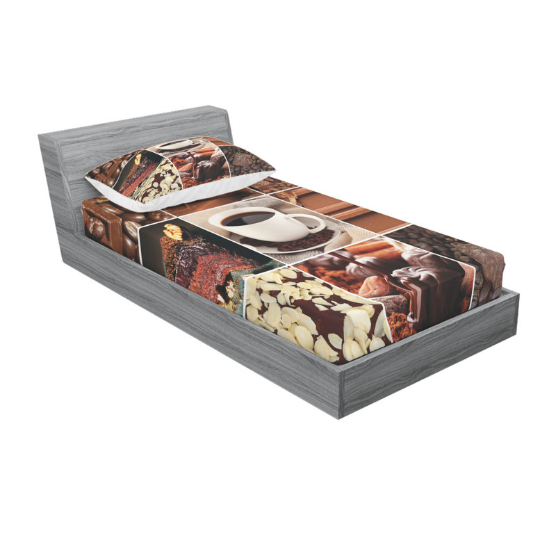 Microfiber Sheet Set, Twin Sheet Set with Fitted Sheet