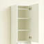 Armoire-penderie mince en bois avec miroir