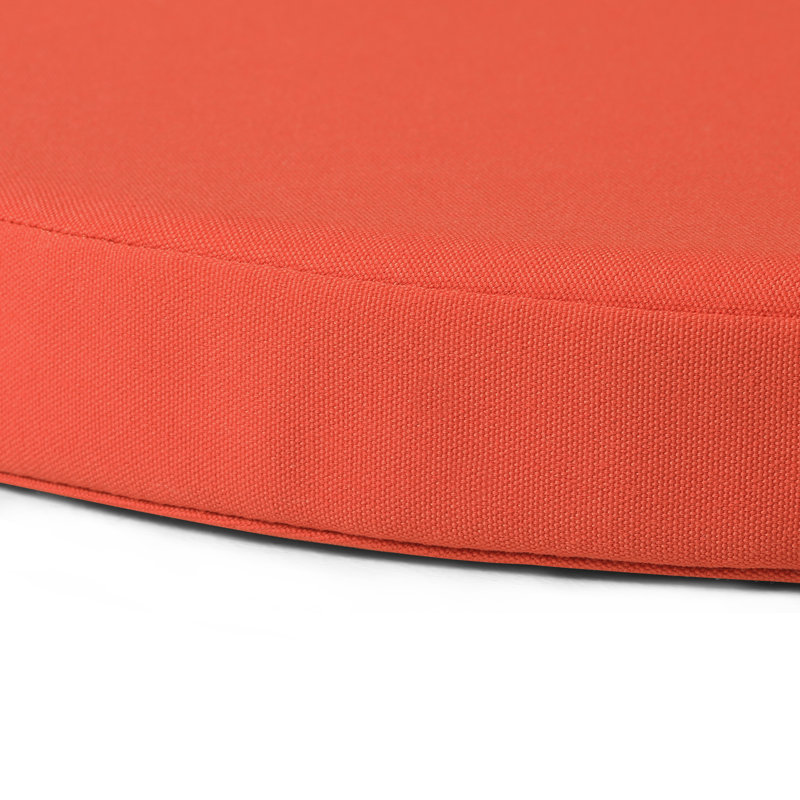  Patio Dining Chair Cushion, Orange, 16" W x 16" D