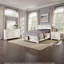 Ensemble de chambre à coucher grand lit quatre pièces Ben, style transitionnel, blanc, bronze-109423076