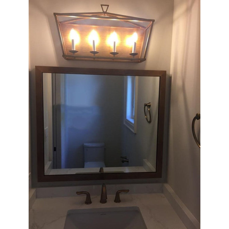 Calandria Dimmable Bath Bar, Antique Gold, 12" H x 32" W x 12" D, 5
