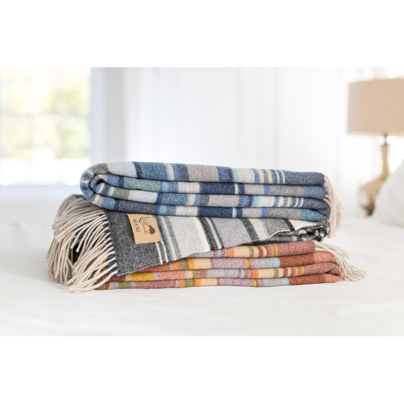 Milano Wool Throw, Black