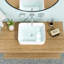Lavabo de salle de bain en céramique de qualité de 19 po x 15 po - moderne et élégant avec une faible surface d'absorption d'eau-1392425915