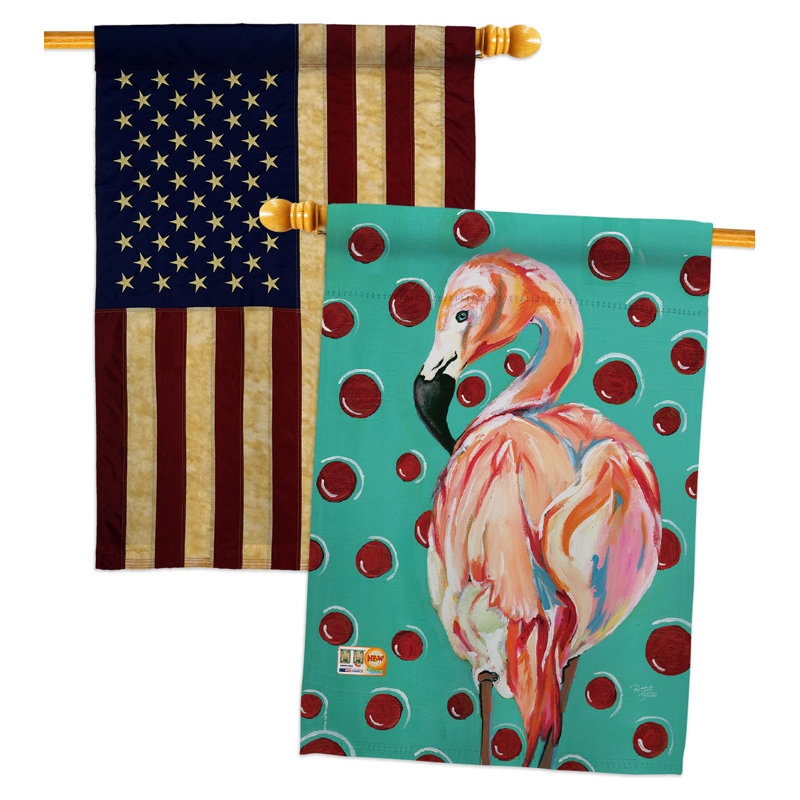 Double Sided 40'' H x 28'' W Polyester House Flag
