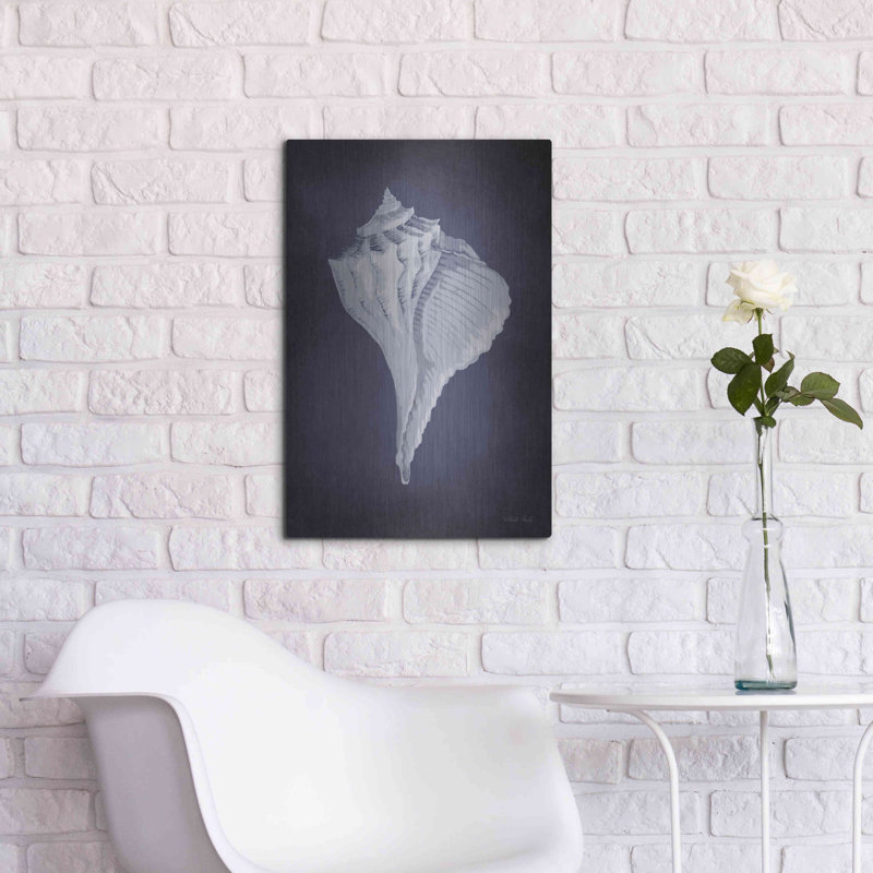 «Blue Seashell II» par Cindy Jacobs, H 24 po x l 16 po