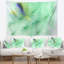 Tapisserie abstraite veines de marbre vert clair-28496948