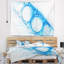 Tapisserie de construction en métal bleu Abstract-28504180