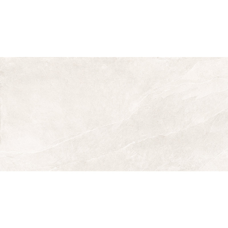 Carreau de porcelaine mate pour plancher et mur 24 po x 48 po Slate Reserve, Super blanc