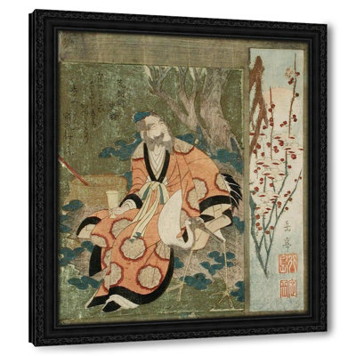 Daoist Immortal Rin Nasei and a Crane (circa 1820)