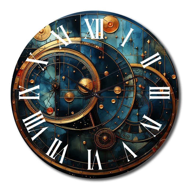Horloge murale en métal, Très grand