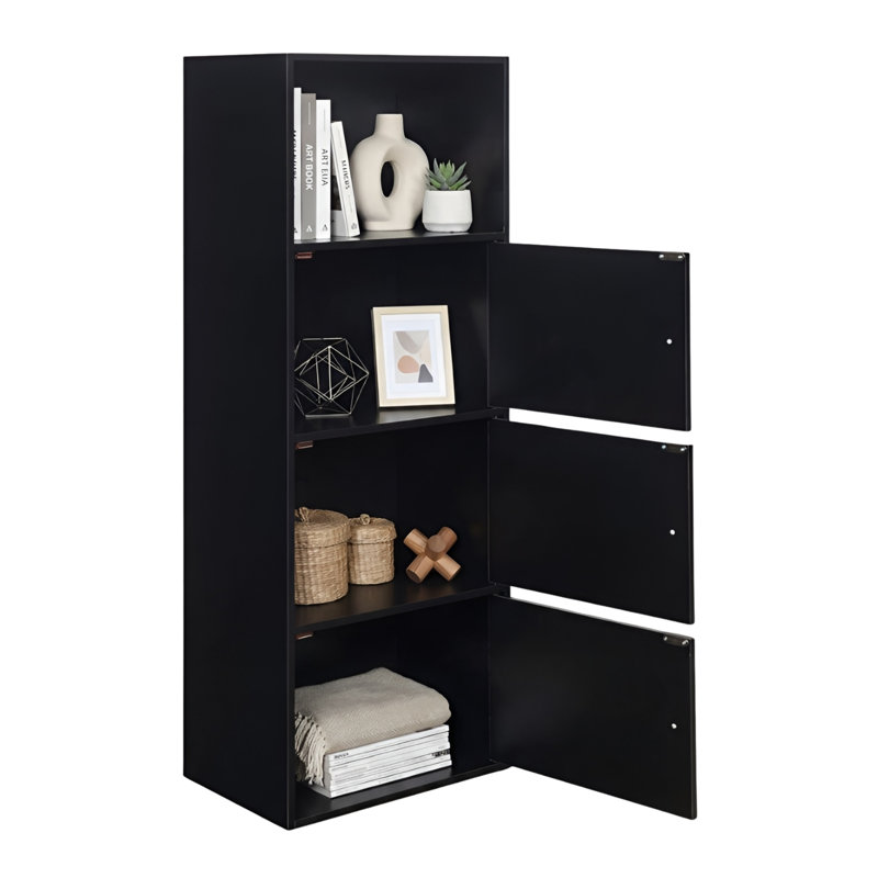 Argonaut 3-Door Accent Cabinets, Black