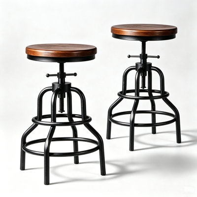 Willetton Swivel Counter Stool with Metal Frame