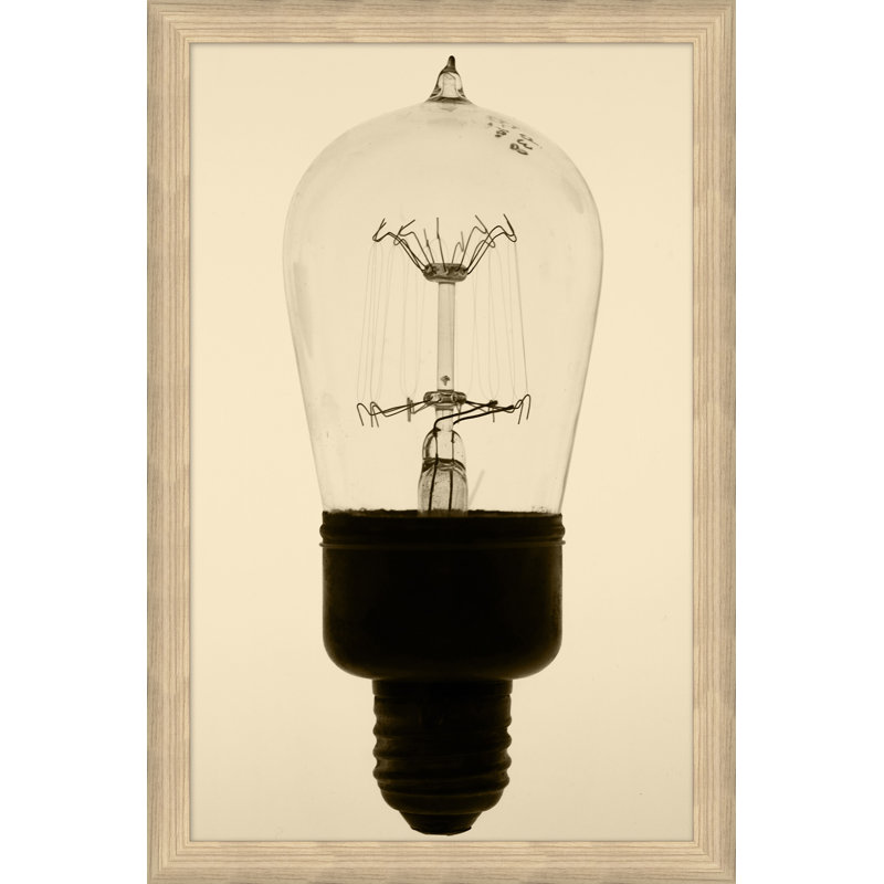 Lumière 1 - Photographie de cadre photo sur papier, Encadrement brun