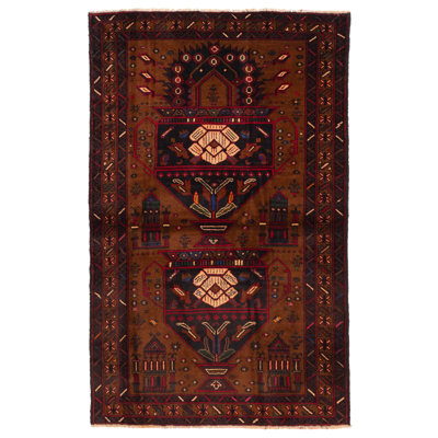 Teimani Brown Rug 4'0" x 6'7"