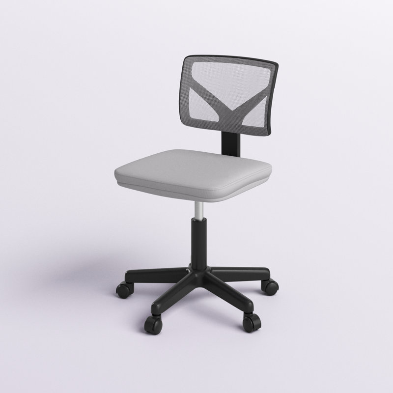 Chaise de bureau en filet Ovidia, Gris