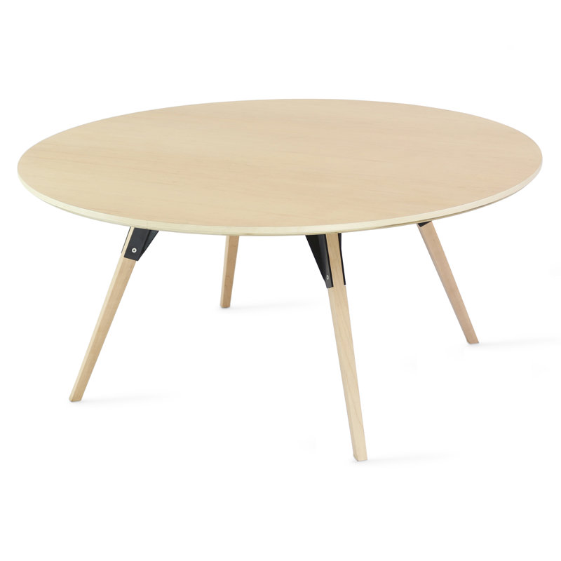 Table basse clarke, H 18 po x L 46 po x l 46 po, Érable, Érable / noir