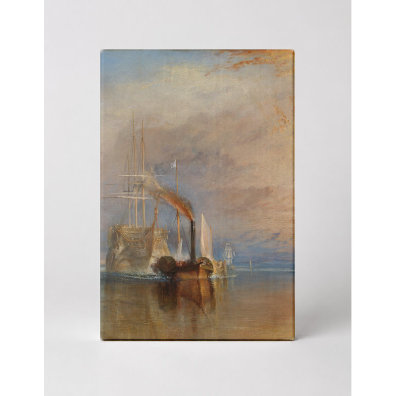 The Fighting Temeraire (1839) - Portrait, art mural sur toile, 14" W x 11" H