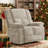 37.8'' Velvet Manual Rocker Recliner，Space-Saving Design for Small Rooms-725500728-722745788