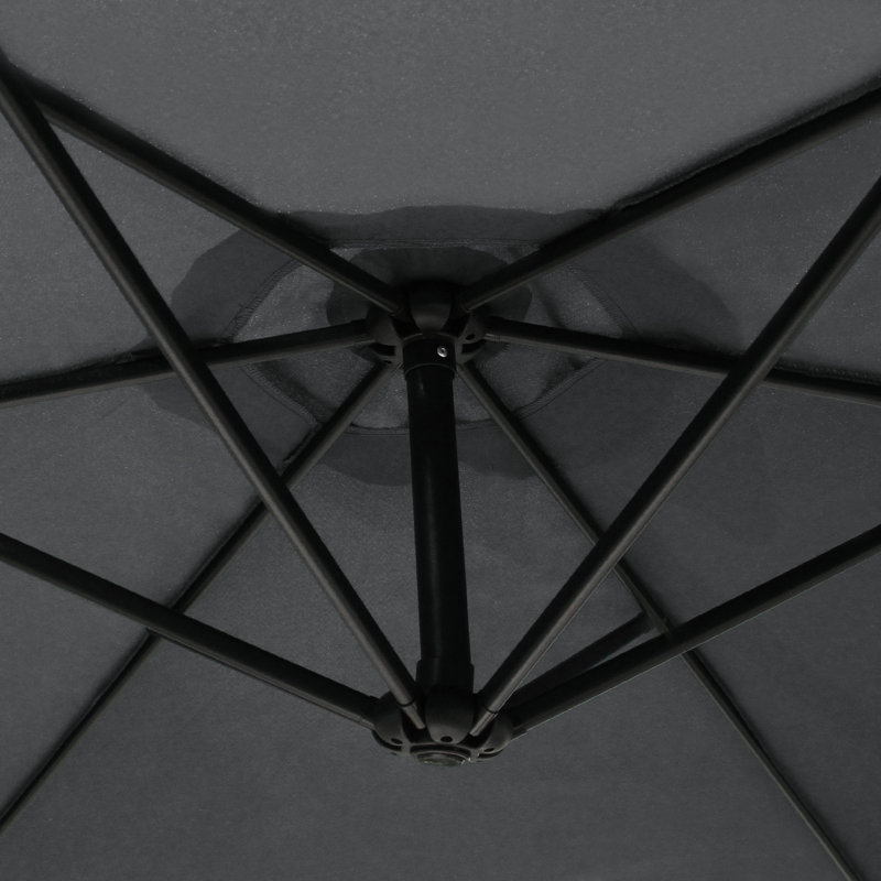 Ailysh 32.7cm Cantilever Parasol, Grey