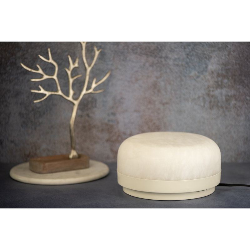 Iron Lamp With Marble Shade