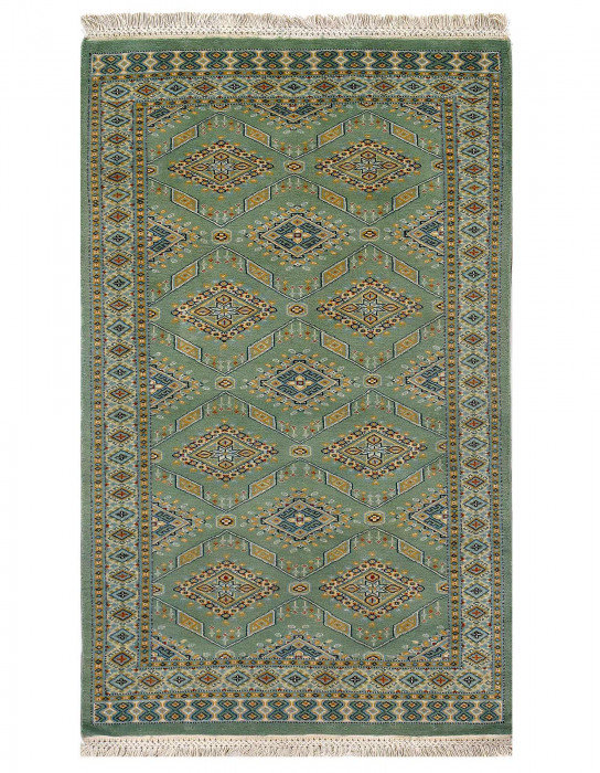 Tapis en laine d'agneau rectangulaire unique 5 pi x 3 pi 02 po Jharmens