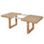 Table de salle à manger à rallonge 60-78 "avec rallonge amovible, table de cuisine en bois pour 4 à 8 personnes, finition naturelle-2142016599