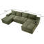Ensemble de canapé modulaire compressible en forme de U-941217069