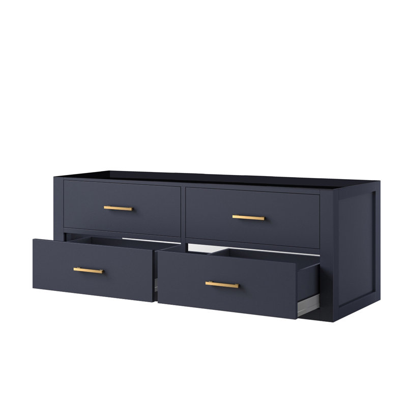 Meuble-lavabo simple (armoire seulement), Blue, Blue