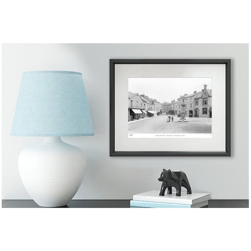 Axminster, Trinity Square 1902 - Single Picture Frame Print, 40cm H x 50cm W x 2.3cm D