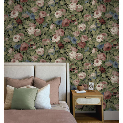 Zylaa Peel & Stick Floral Roll